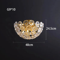 Suspension LED Cuivre Luxe | Marco Lucetti Plafond 48cm / Lumière naturelle