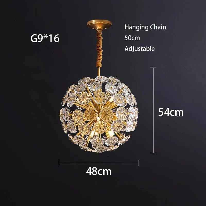 Suspension LED Cuivre Luxe | Marco Lucetti Suspendu 48cm / Changeable