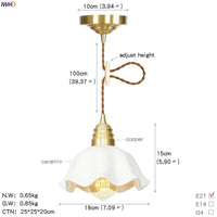 Suspension LED Cuivre Verre nordique moderniste | Marco Lucetti