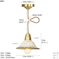Suspension LED Cuivre Verre nordique moderniste | Marco Lucetti