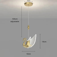 Suspension LED CygnoVue | Marco Lucetti Or / Blanc froid