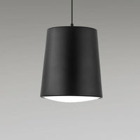 Suspension LED Cylindre Aluminium - Design Moderne | Marco Lucetti Noir