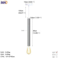 Suspension LED cylindre colorée: style unique | Marco Lucetti Gris