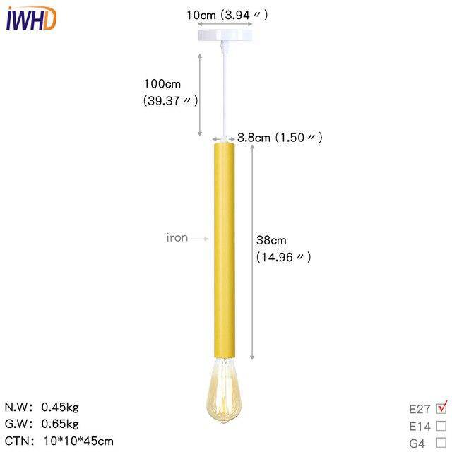 Suspension LED cylindre colorée: style unique | Marco Lucetti Jaune