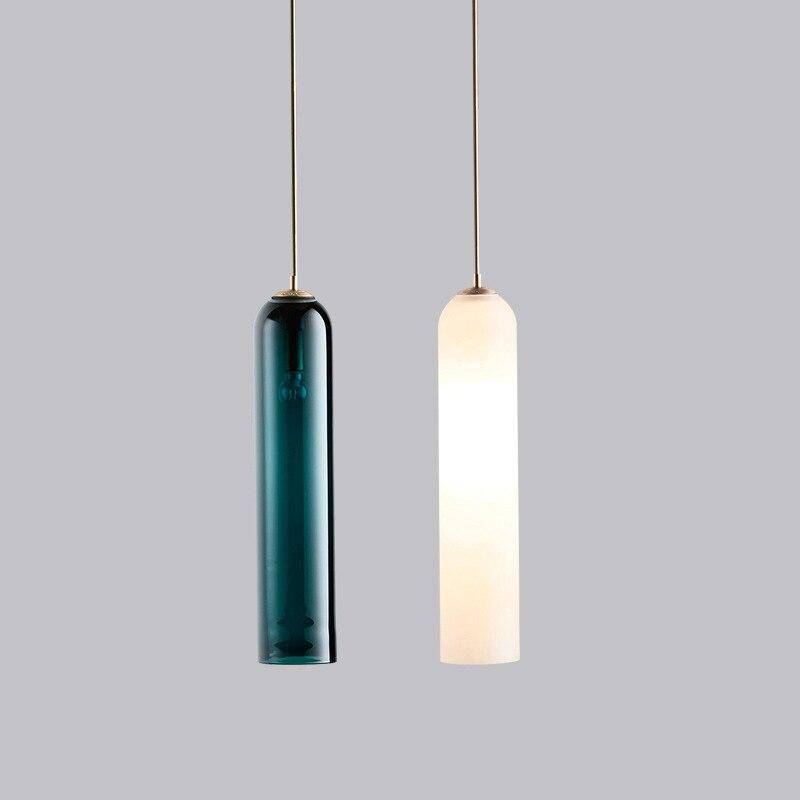 Suspension LED cylindre en verre Creative | Marco Lucetti