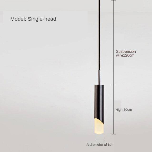 Suspension LED Cylindre Loft | Marco Lucetti Noir