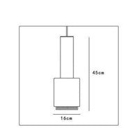 Suspension LED Cylindre Métal Design | Marco Lucetti