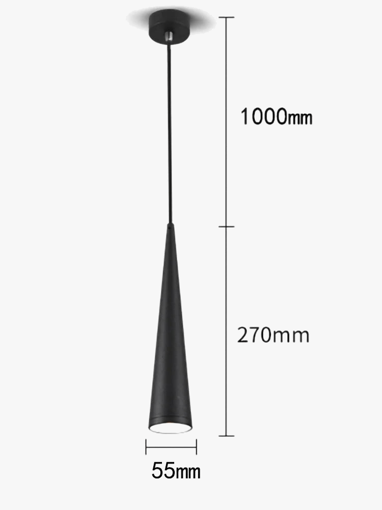 Suspension LED Cylindre & Tube Dimmable Brandé | Marco Lucetti