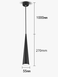 Suspension LED Cylindre & Tube Dimmable Brandé | Marco Lucetti