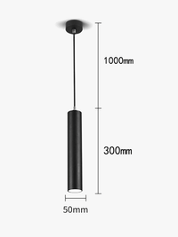 Suspension LED Cylindre & Tube Dimmable Brandé | Marco Lucetti