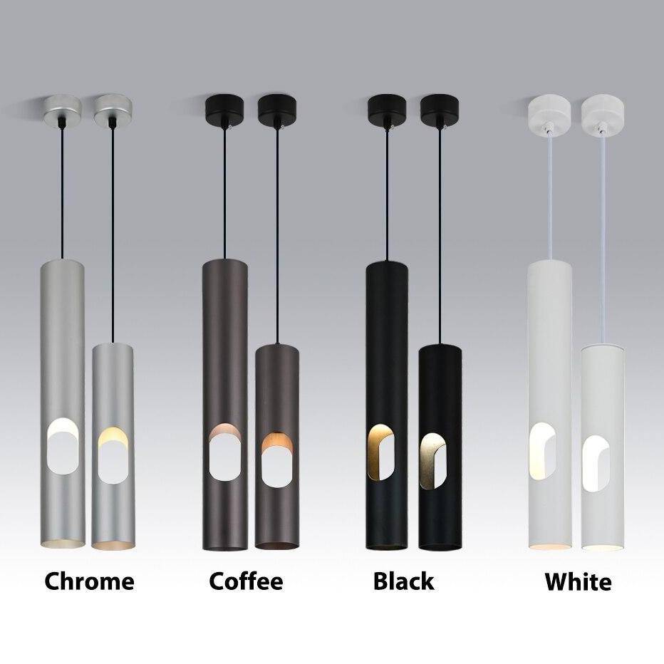 Suspension LED cylindrique en aluminium pour hôtel | Marco Lucetti Noir / S / Froide