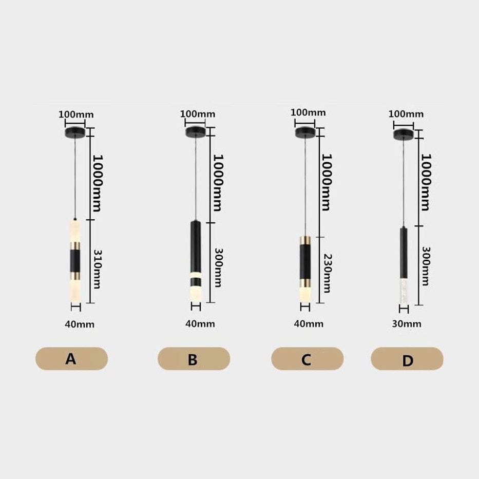 Suspension LED cylindrique Luisa | Marco Lucetti