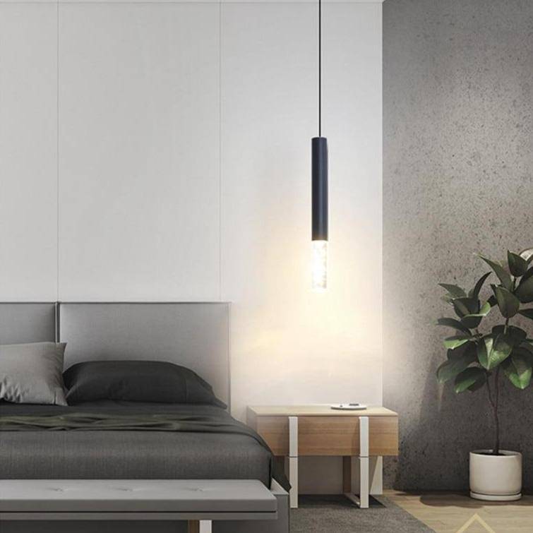 Suspension LED cylindrique Mosko en acier | Marco Lucetti