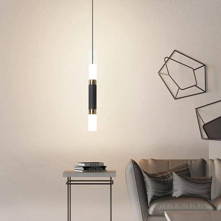 Suspension LED cylindrique Mosko en acier | Marco Lucetti