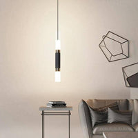 Suspension LED cylindrique Mosko en acier | Marco Lucetti