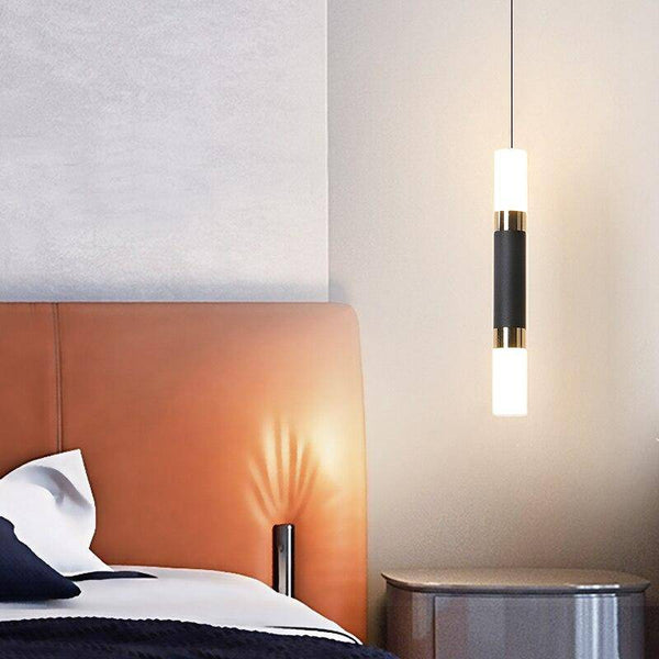 Suspension LED cylindrique Mosko en acier | Marco Lucetti
