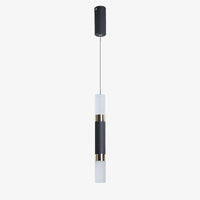 Suspension LED cylindrique Mosko en acier | Marco Lucetti A - Froide