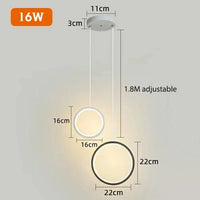 Suspension LED de design moderne | Marco Lucetti Q / Blanc froid