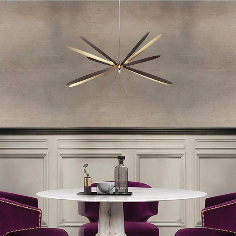 Suspension LED de Luxe à Branches Métalliques. | Marco Lucetti