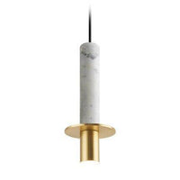 Suspension LED de Luxe en Terrazzo Ciment | Marco Lucetti Blanc