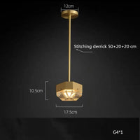 Suspension LED décorative en cuivre avec luminaire ajustable. | Marco Lucetti