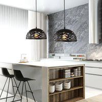 Suspension LED Demi-Boule Modern Creative - Noir, Blanc, Rouge | Marco Lucetti