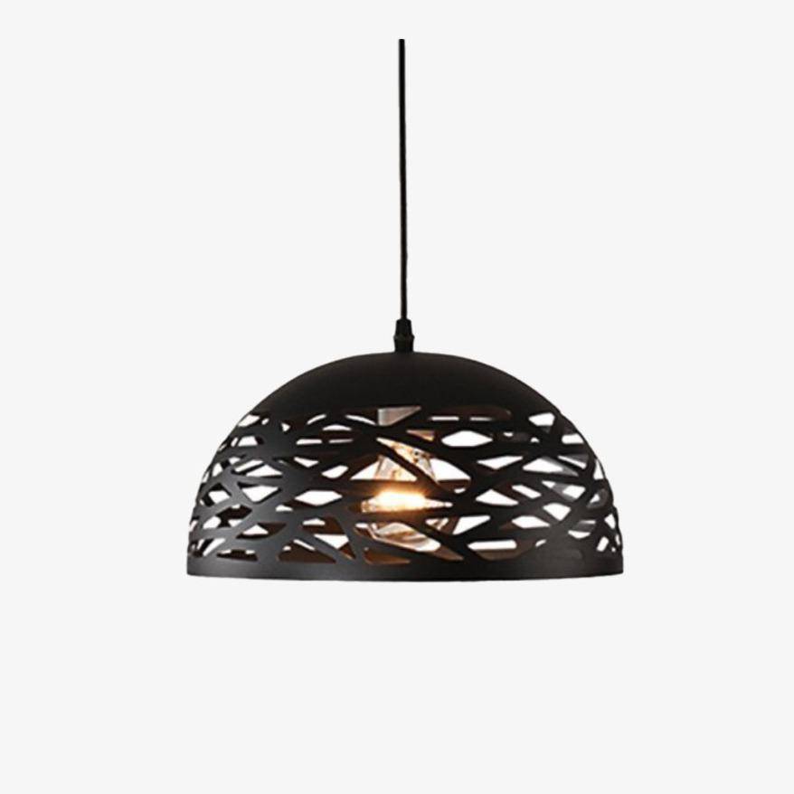 Suspension LED Demi-Boule Modern Creative - Noir, Blanc, Rouge | Marco Lucetti Noir