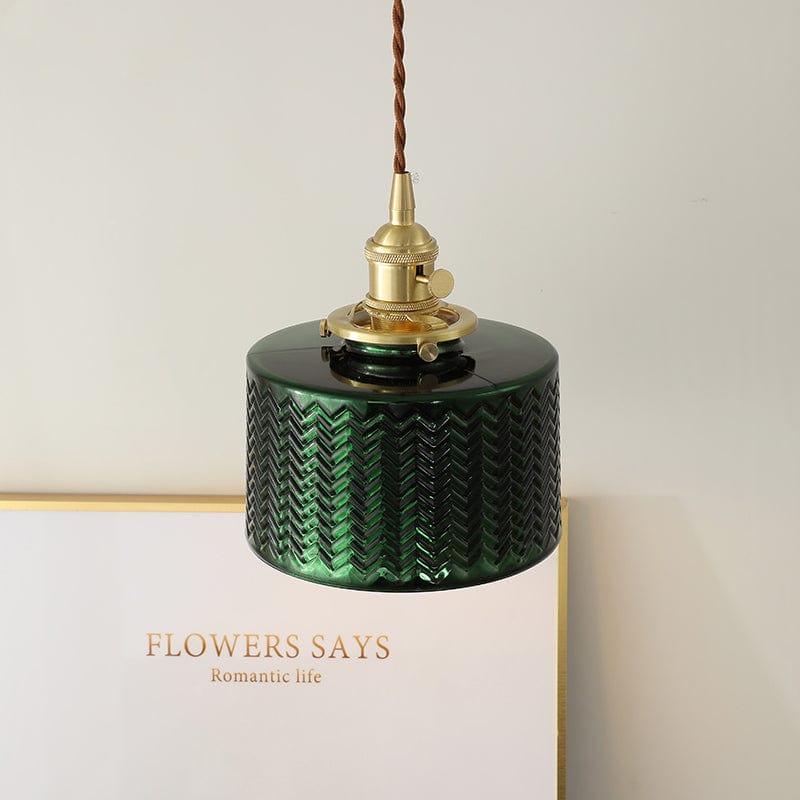 Suspension LED Dena - Édition Vert Doré | Marco Lucetti