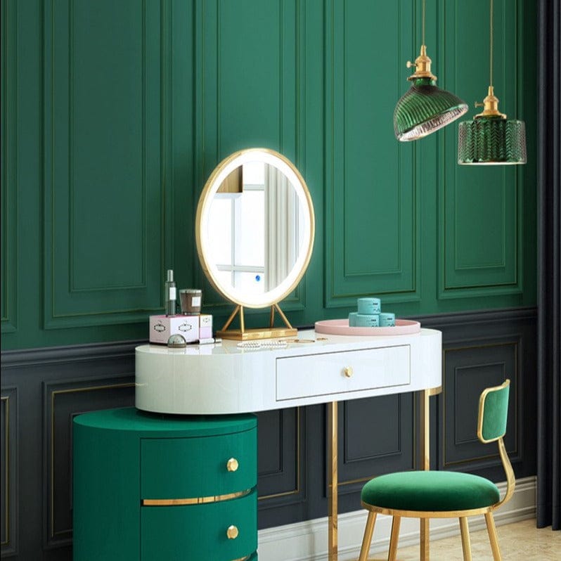 Suspension LED Dena - Édition Vert Doré | Marco Lucetti