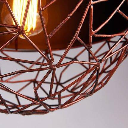 Suspension LED Design avec Abat-Jour Métal et Ampoule Vintage | Marco Lucetti