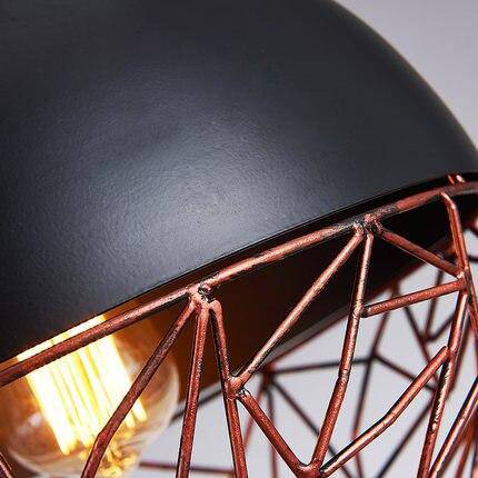 Suspension LED Design avec Abat-Jour Métal et Ampoule Vintage | Marco Lucetti