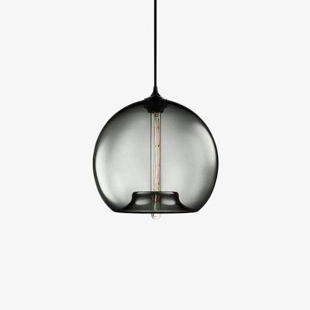Suspension LED Design avec Boule en Verre Colorée | Marco Lucetti Gris