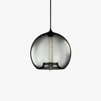 Suspension LED Design avec Boule en Verre Colorée | Marco Lucetti Gris