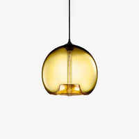 Suspension LED Design avec Boule en Verre Colorée | Marco Lucetti Jaune