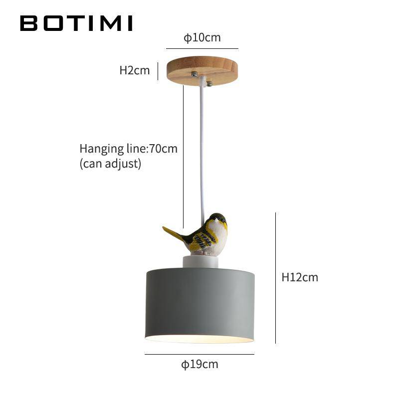 Suspension LED design avec motif d'oiseau - Botimi | Marco Lucetti