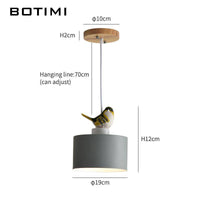 Suspension LED design avec motif d'oiseau - Botimi | Marco Lucetti
