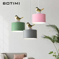 Suspension LED design avec motif d'oiseau - Botimi | Marco Lucetti