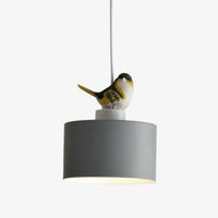 Suspension LED design avec motif d'oiseau - Botimi | Marco Lucetti Gris