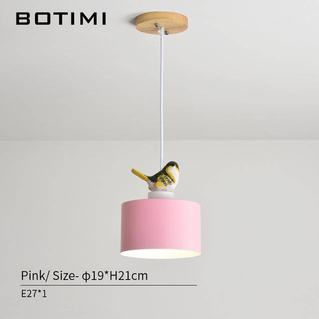 Suspension LED design avec motif d'oiseau - Botimi | Marco Lucetti Rose