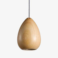 Suspension LED design en bois vintage
