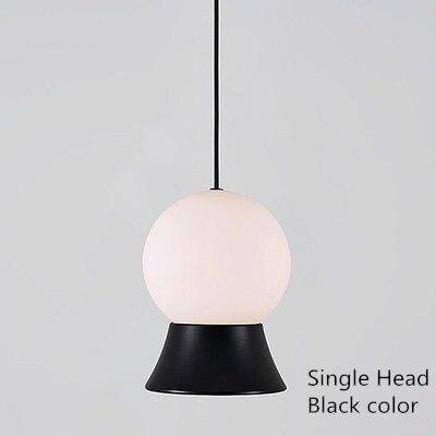 Suspension LED Design : Boule en Verre Dorée | Marco Lucetti 1 lampe - Noir