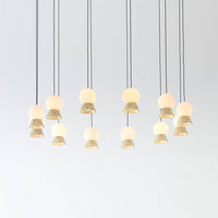 Suspension LED Design : Boule en Verre Dorée | Marco Lucetti