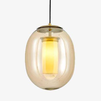 Suspension LED Bulle de Verre Fumée Colorée