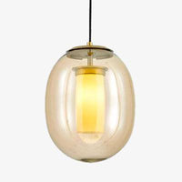 Suspension LED Bulle de Verre Fumée Colorée