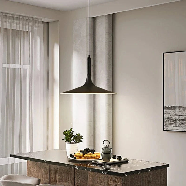 Suspension LED design conique noir | Marco Lucetti