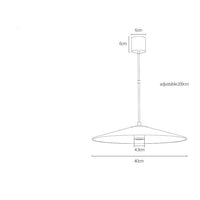 Suspension LED design conique plate Vermont | Marco Lucetti