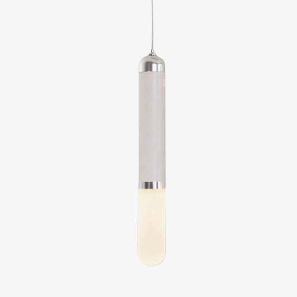 Suspension LED Vintage Blanche Cylindrique