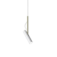Suspension LED design cylindrique en métal "Hang" | Marco Lucetti Blanc / A
