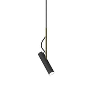 Suspension LED design cylindrique en métal "Hang" | Marco Lucetti Noir / A