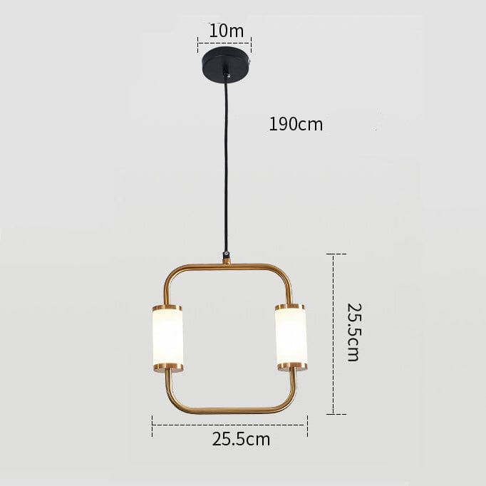 Suspension LED design dorée "Nyla" | Marco Lucetti